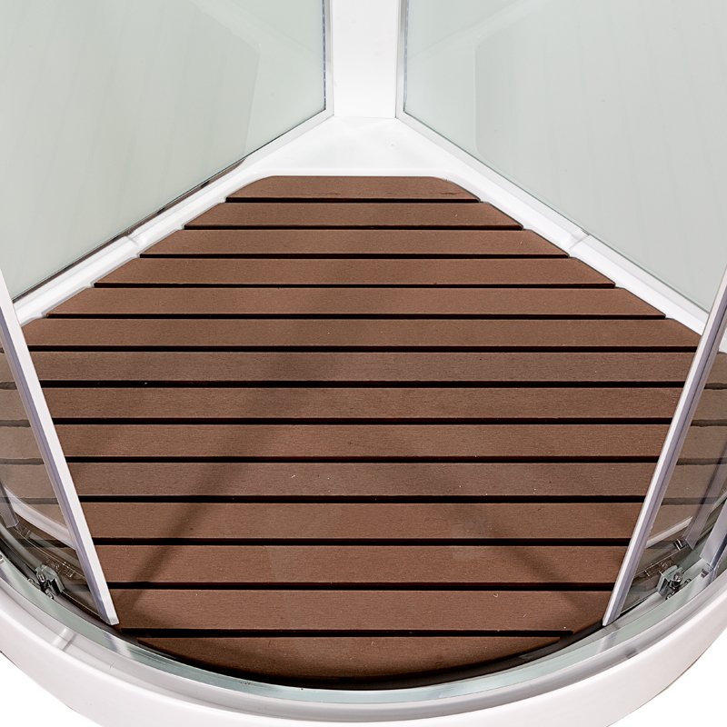 L 810 с гм. и эл. BLACK Душевая кабина DETO Серия L А01 с LED и гидромассажем - Вид №16