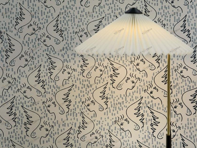 LELIEVRE Обои на флизелиновой основе с рисунком Deuxieme chapitre - jean cocteau 6466