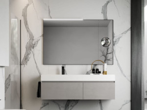 Подвесной умывальник с ящиками