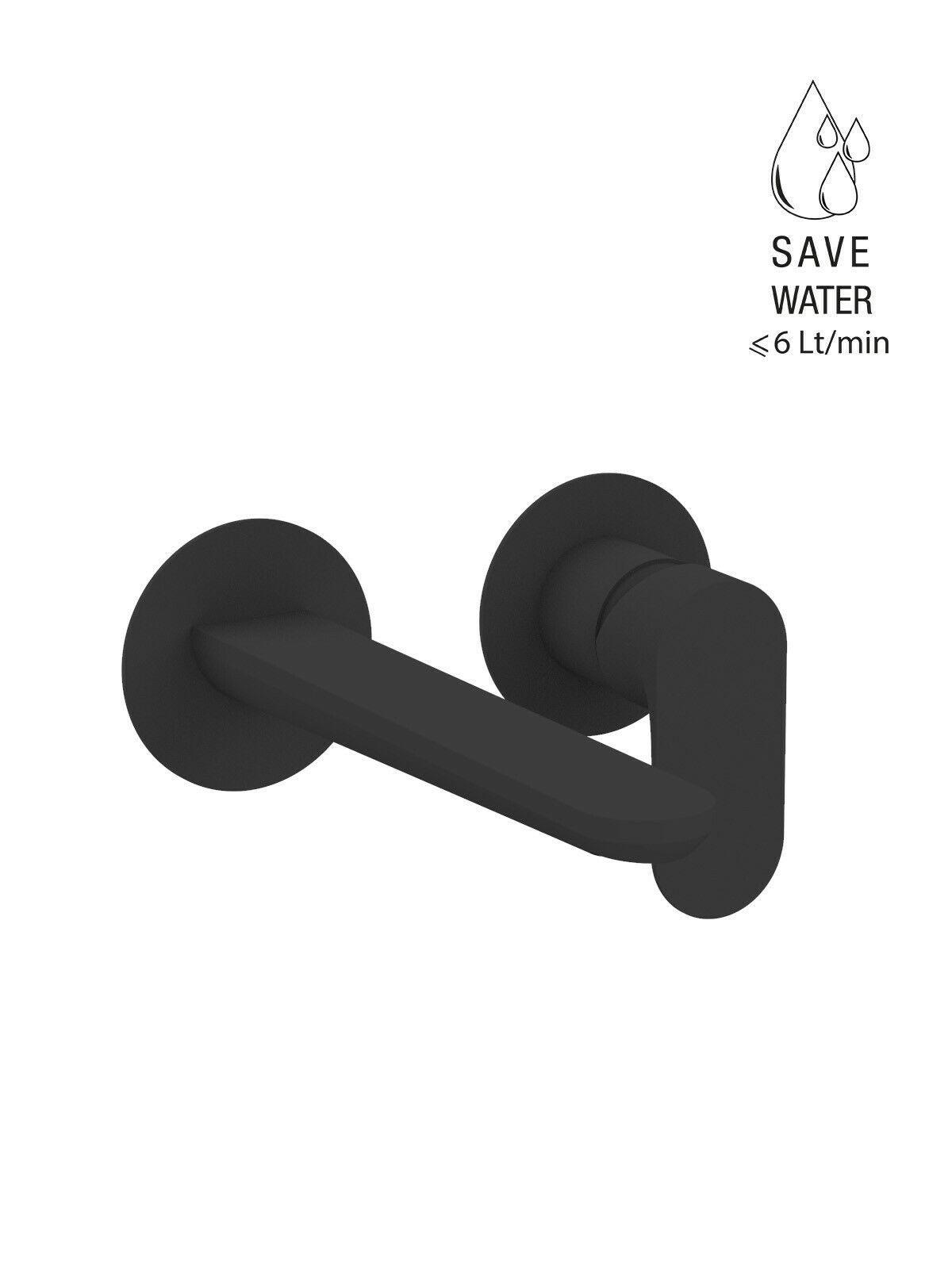 Настенный смеситель для раковины без слива с ограничителем расхода Rubinetterie Frattini Lea ARCH-00000218 - Вид №10