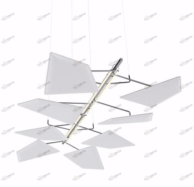 Caimi Brevetti Подвесная акустическая панель из ткани со встроенной подсветкой Snowsound technology sun-id-1410223