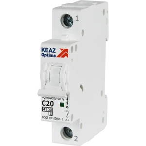 Автоматический выключатель КЭАЗ Opti Din BM63 1P 20А для надежной защиты электросети 89206666