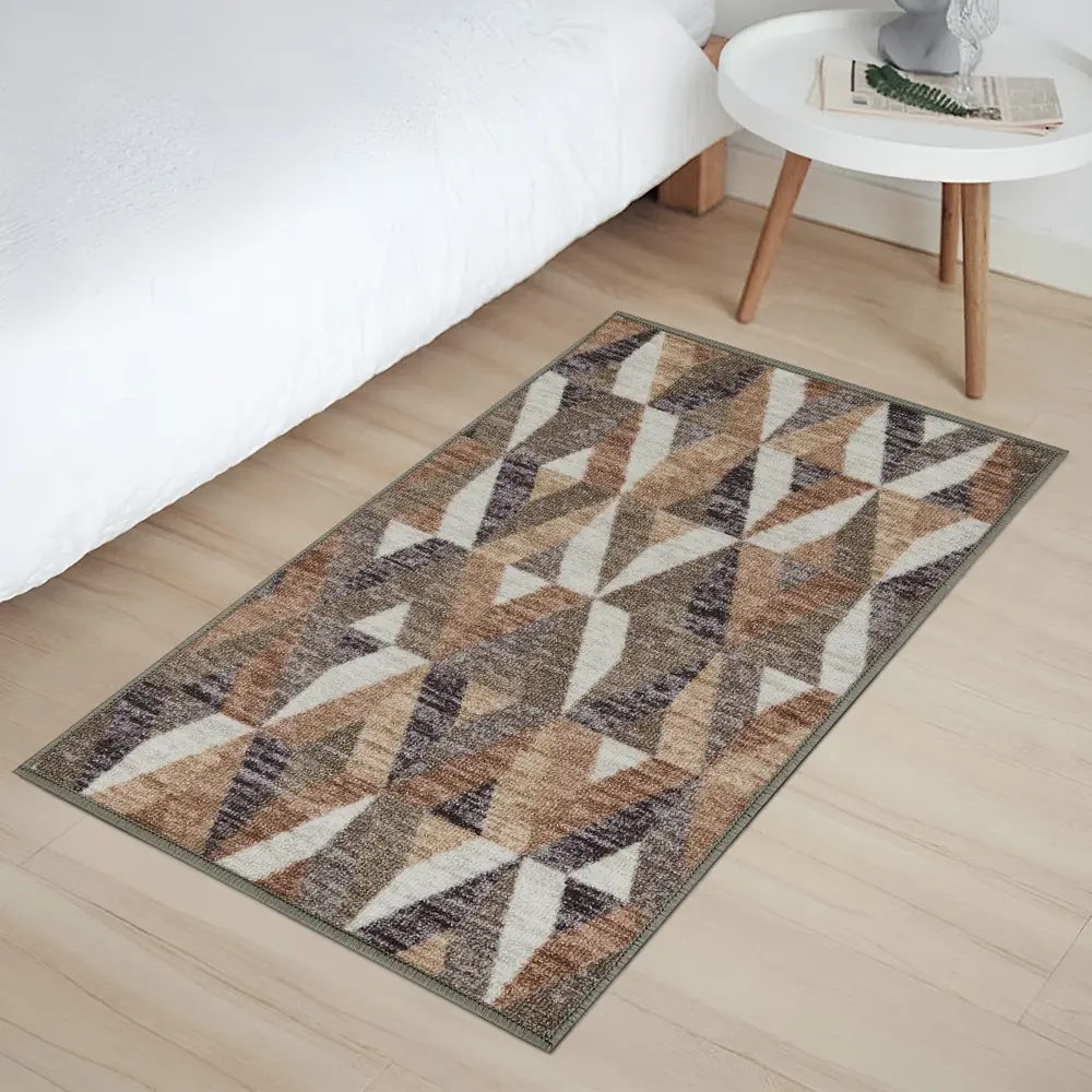 Коврик декоративный нейлон Кристалл 50x80 см цвет серый CTIM STLM-2142278 - Вид №5