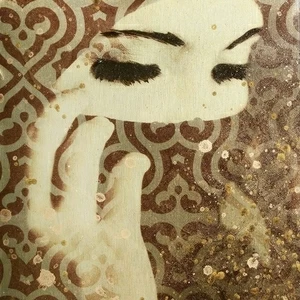 Арт-панель на холсте Alex Turco Middle East Glare Polite In Gold