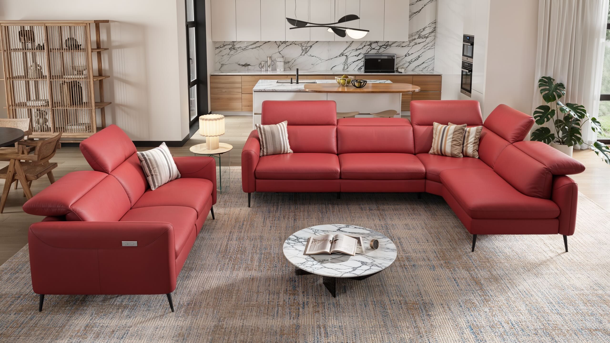 Кожаный угловой диван Sofanella Мессина ARCH-00138543 - Вид №7