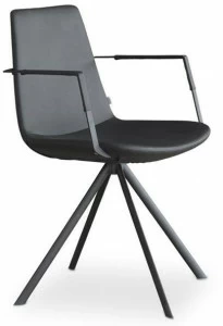 Joli Кресло на эстакаде из кожзаменителя с подлокотниками Rafael