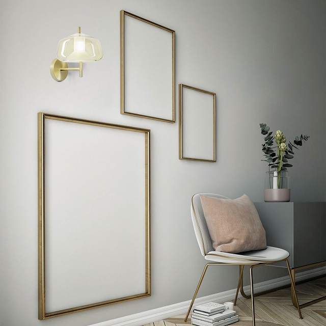 Miloox 1744.119 Настенный светильник с отделклй матового золота X-RAY. - Вид №1