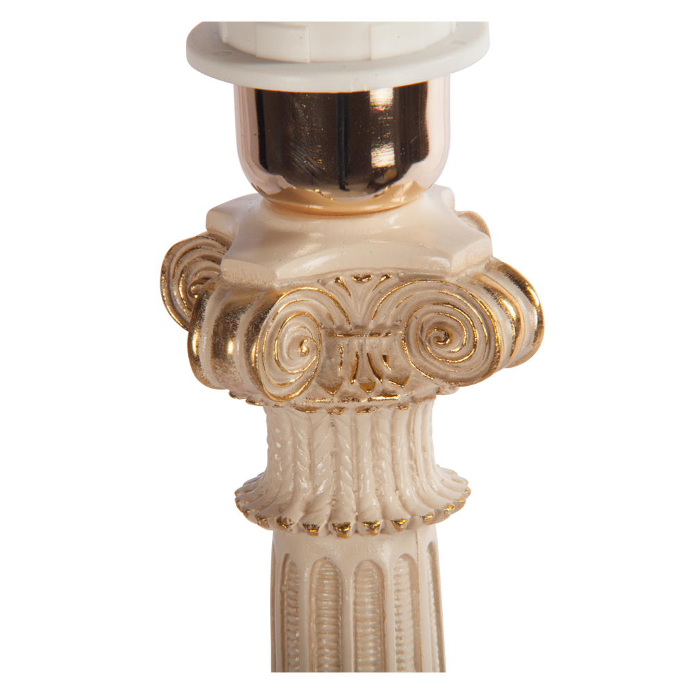 32022,34013 Настольная лампа Колонна Испанская Айвори Персик BOGACHO 4627138210987, 4627138151518 - Вид №2