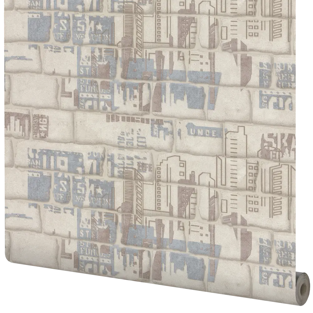 Обои виниловые Аспект Ру Бруклин серые 1.06 м 70311-22 STLM-2038525