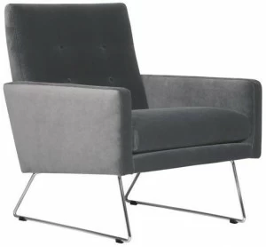 Sits Бархатное кресло на санках с подлокотниками