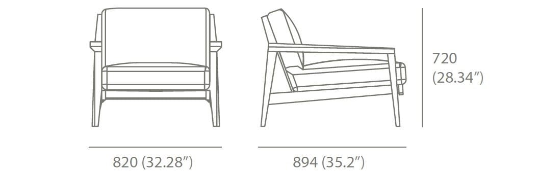 Тканевое кресло с подлокотниками Case Stanley ARCH-00014019 - Вид №21