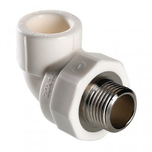 VTp.753.0.03205 Фитинг полипропиленовый – угольник с переходом на наружную резьбу Valtec 32 мм х 3/4"