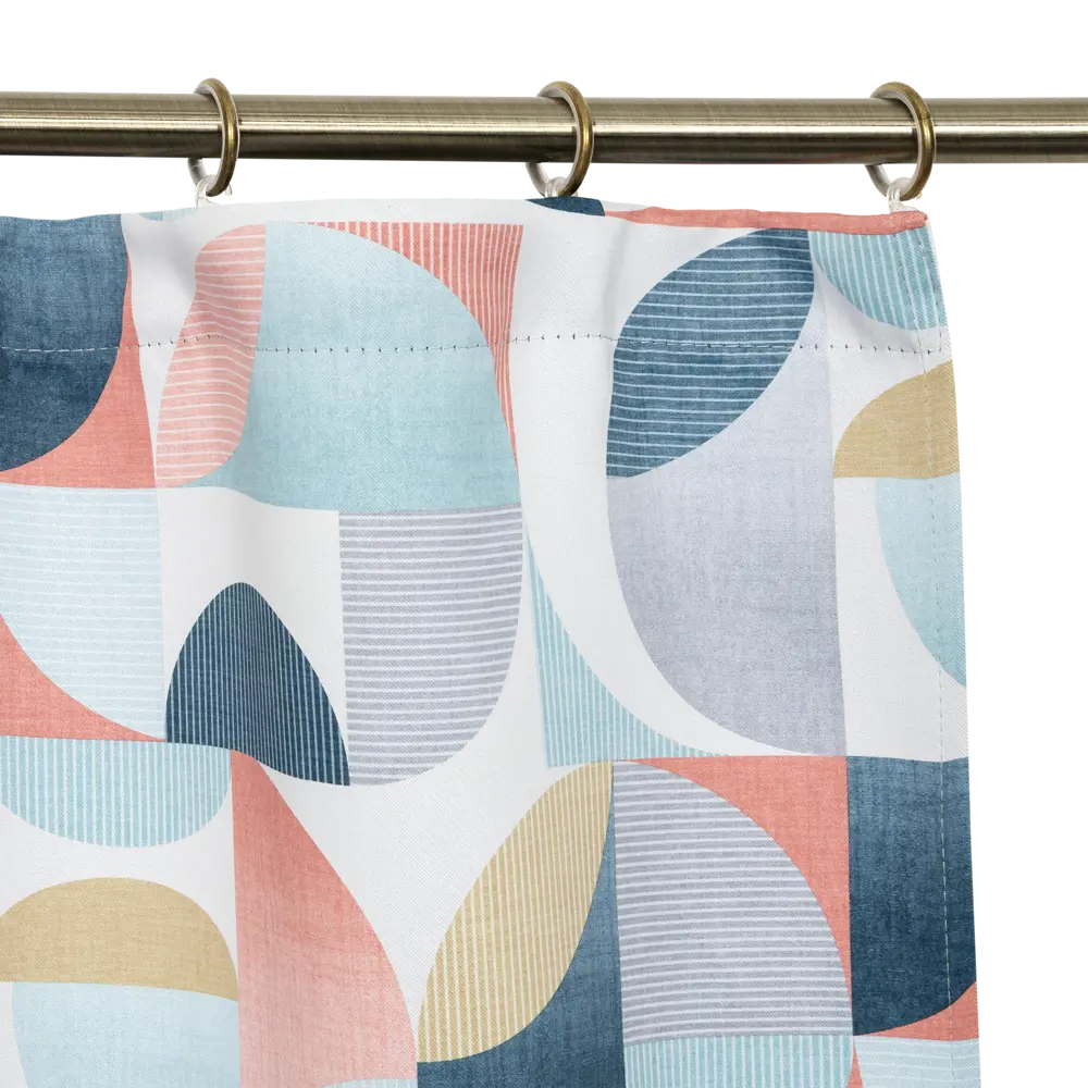 Штора на ленте «Кассандр» 145х260 см цвет голубой SEASONS STLM-2024608 - Вид №2