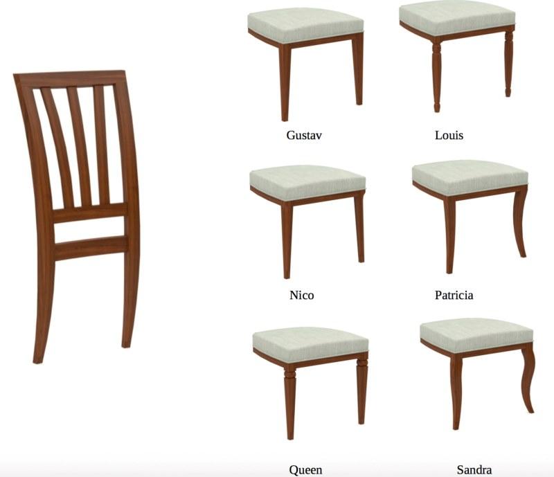 SELVA Стул из бука со встроенной подушкой  1613  - Вид №1