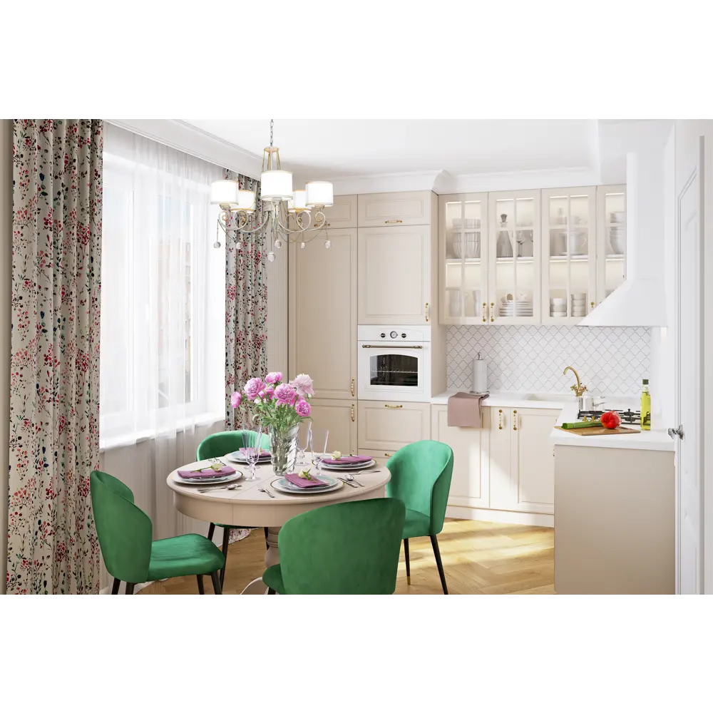 Фасад для кухонного ящика Оксфорд 39.7x25.3 см Delinia ID МДФ цвет бежевый STLM-2188897 - Вид №4