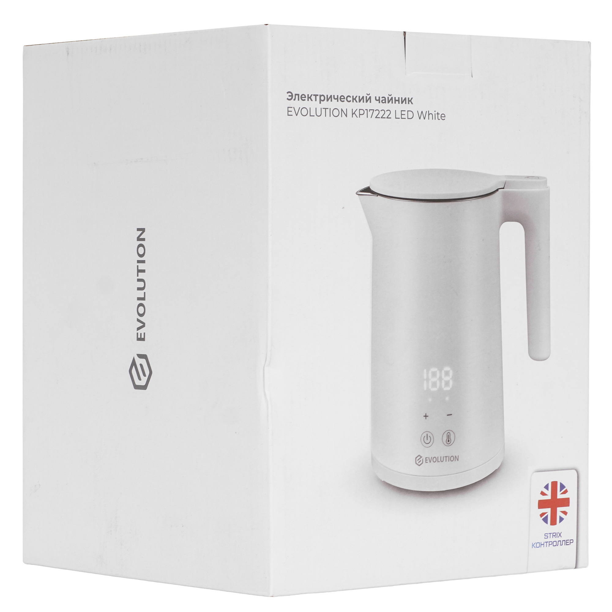 9215215 Электрочайник Evolution KP17222 LED белый STDN-0026041 - Вид №7