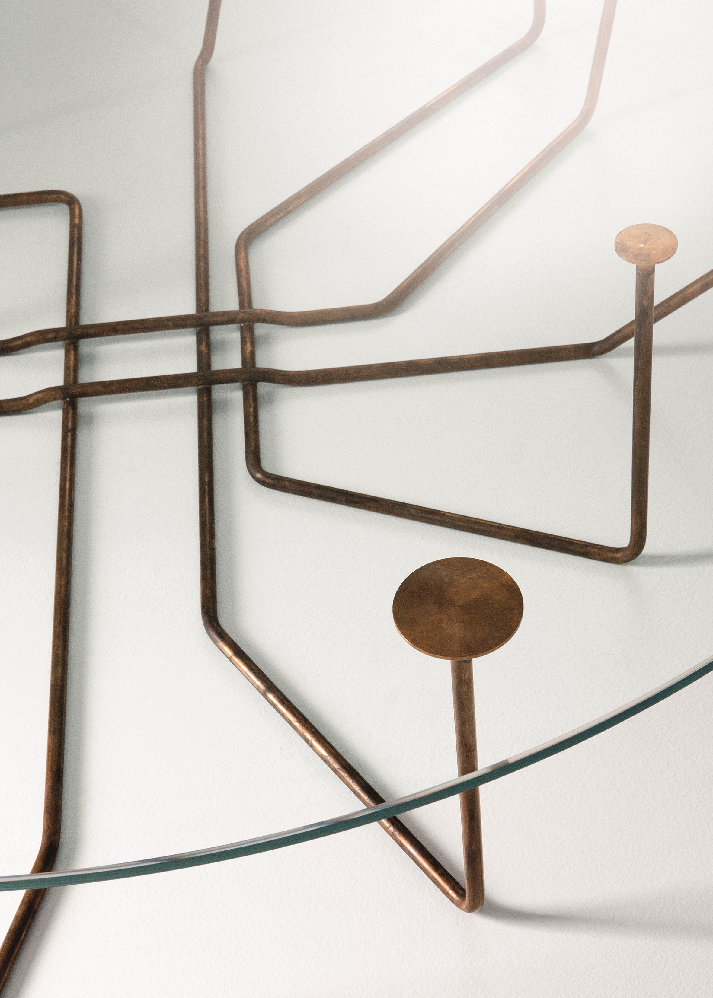 Кристалл круглый низкий журнальный столик Gallotti&Radice CONNECTION ARCH-00053102 - Вид №1