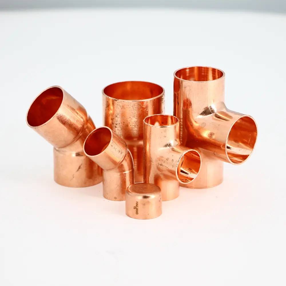 Угол двухраструбный Hailiang ø28/45° мм медь STLM-2016869 - Вид №1