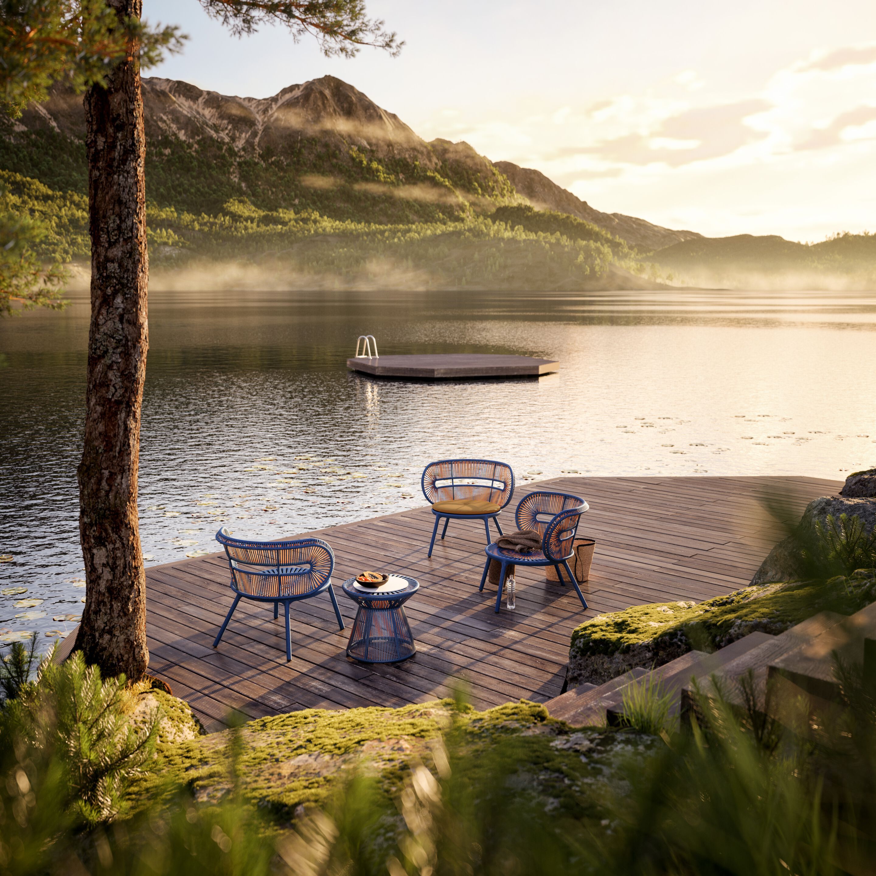 Синтетическое волокно сад стул DEDON CIRQL NU ARCH-00080354 - Вид №1