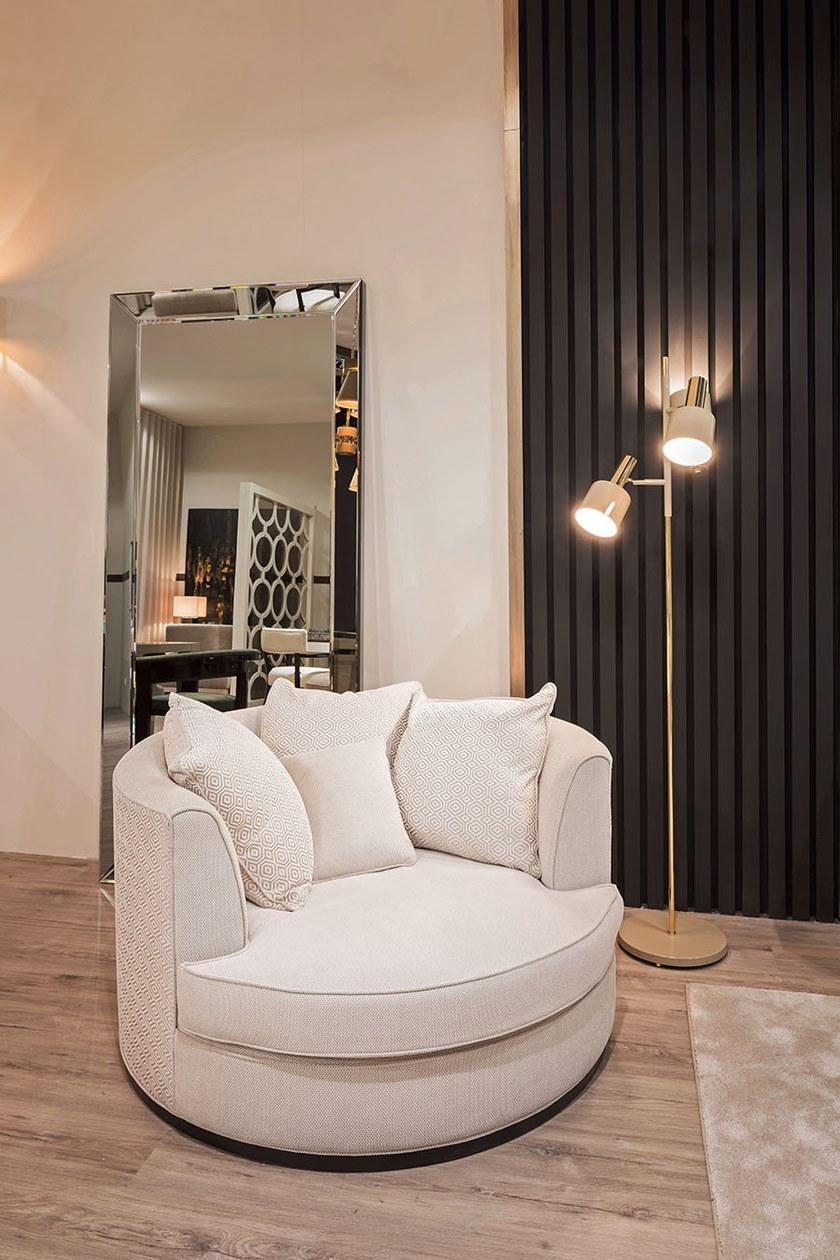 Stylish Club Мягкое бархатное кресло с подлокотниками Empire Scf.e09 - Вид №3