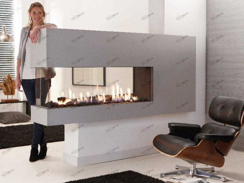 Element4 Трехсторонний газовый камин Lucius sun-id-1374631