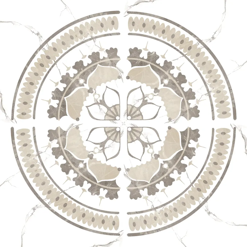 Декор Grasaro Softmarble 60x60 см глазурованный керамогранит лаппатированный цвет белый 82762897 STLM-2088546 - Вид №1