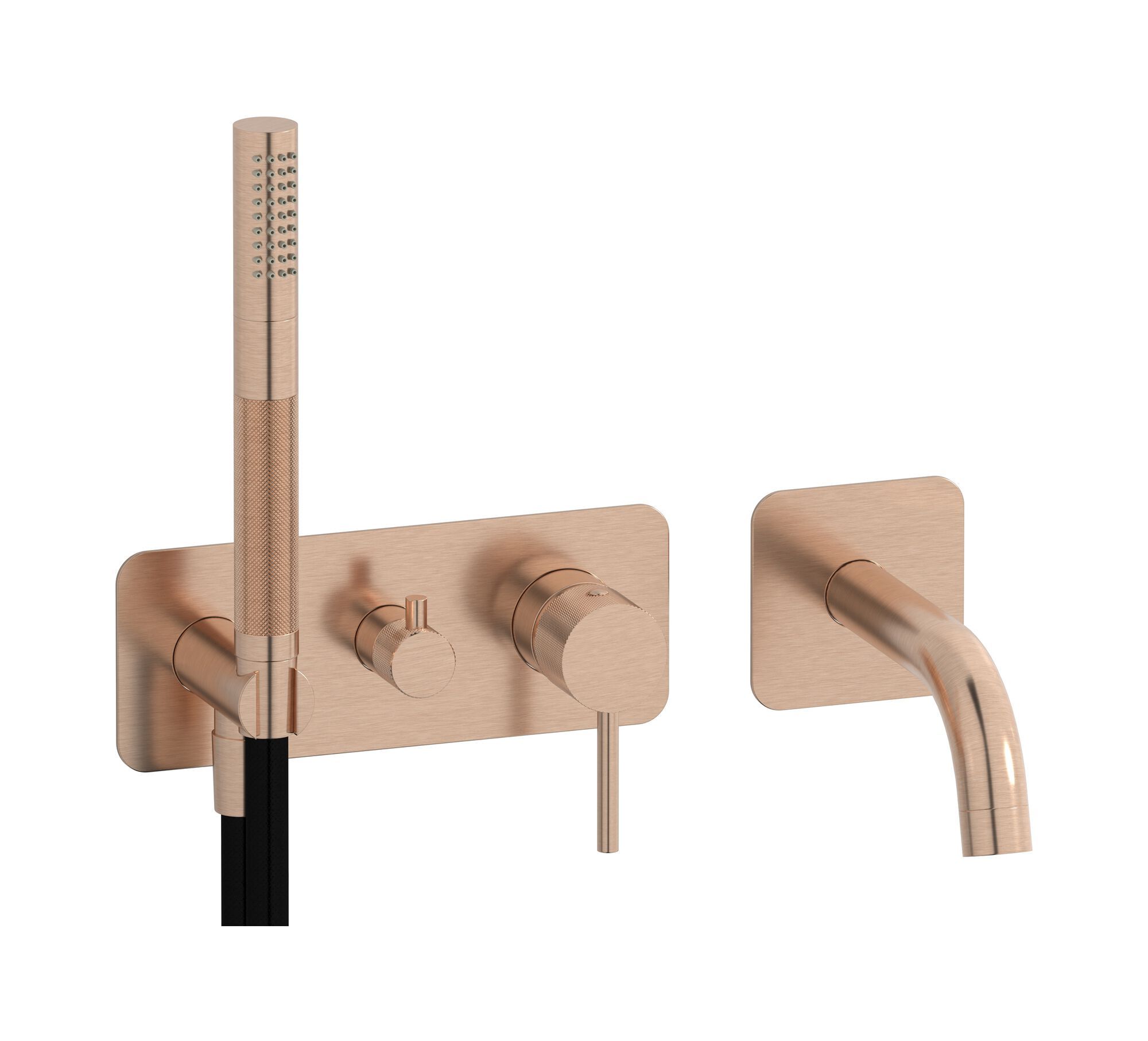 Однорычажный смеситель для душа с 4 отверстиями и ручным душем IB промышленность ARCH-00124558 - Вид №11