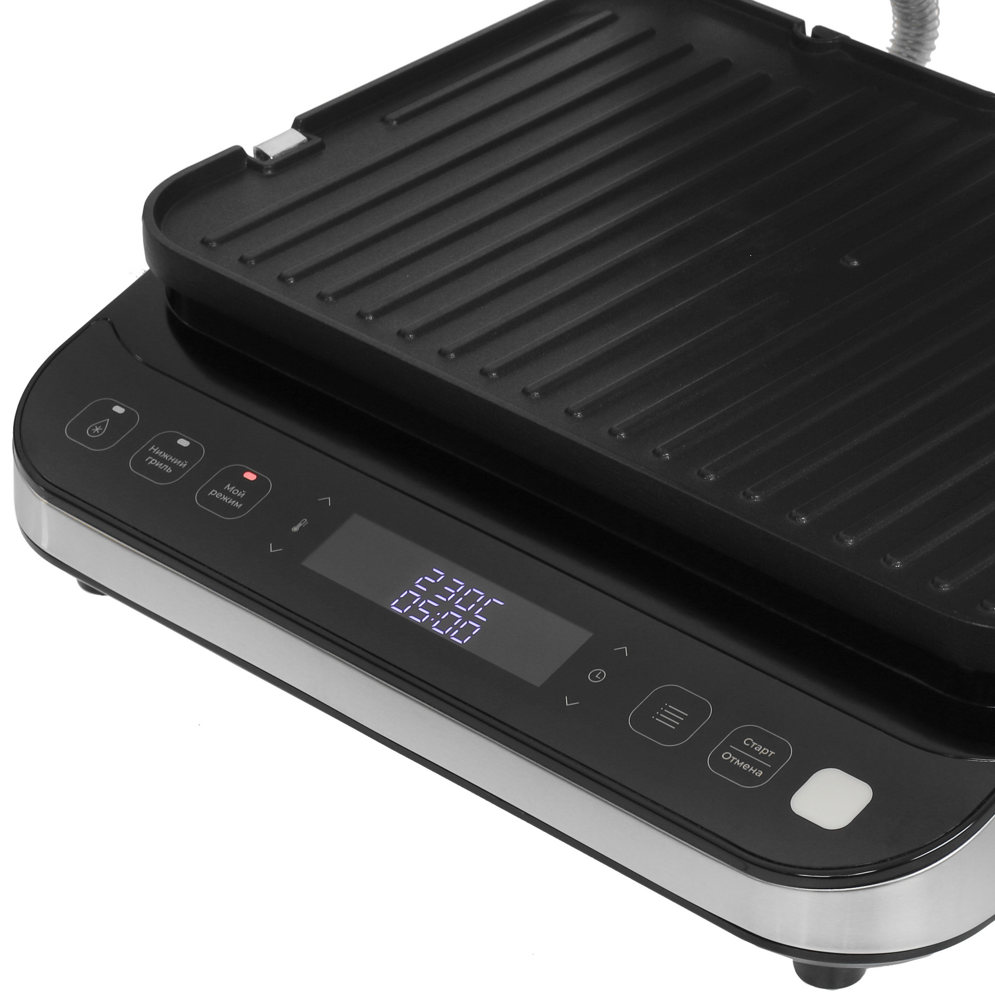 9018269 Гриль DEXP GRL-2062 серебристый STDN-0104710 - Вид №4