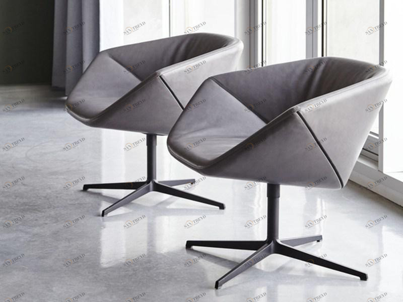 Montis Мягкое кресло из ткани с 4 спицами и подлокотниками Ella sun-id-1424057