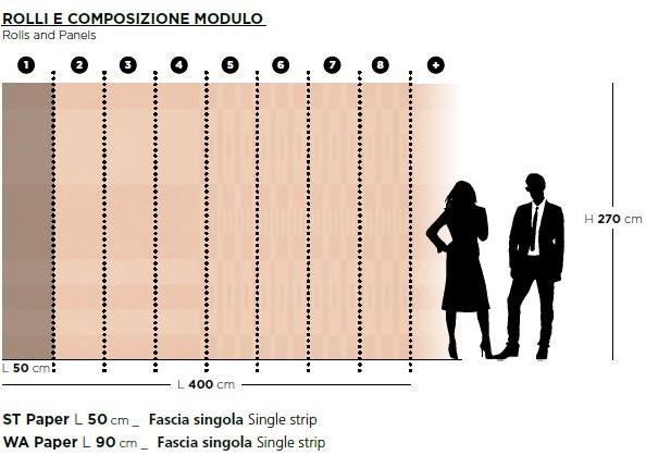 ARBLU Обои с эффектом ткани  91pes01-5/91pew01-5  - Вид №1