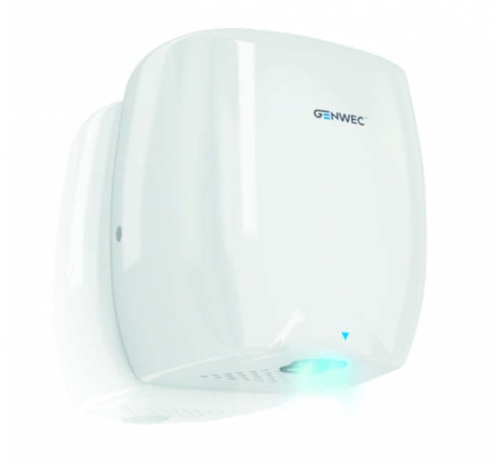 GW01 25 04 01 Genwec Автоматическая сушилка для рук Classicflow из сатинированной нержавеющей стали 