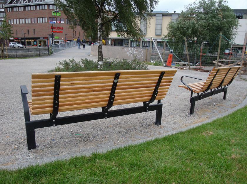 Nola Industrier Скамейка из дерева с подлокотниками No2 sun-id-1421617 - Вид №3