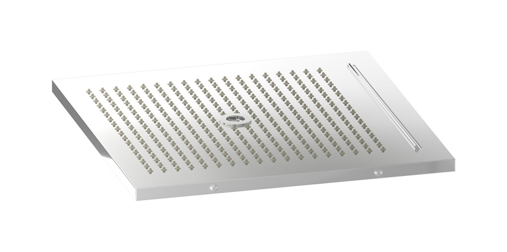 Полувстроенный верхний душ с режимами - дождь, водопад и хромотерапия WE ARE IB av370cc Chrome Aqua