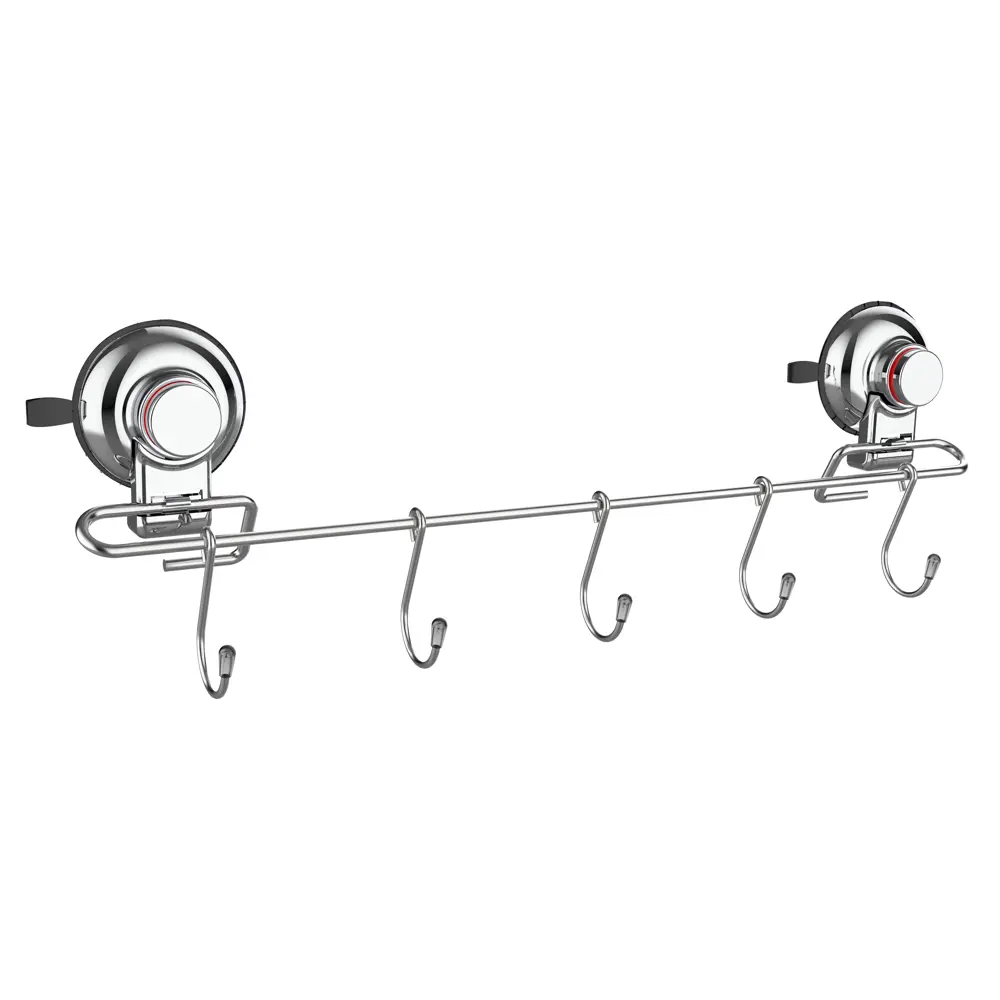 Планка для полотенец с крючком Gromell Sirna нержавеющая сталь цвет серебристый STLM-2041611