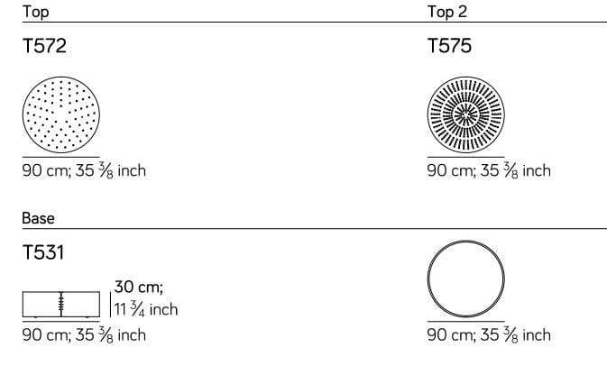 Круглый деревянный журнальный столик Amura сита ARCH-00146185 - Вид №5