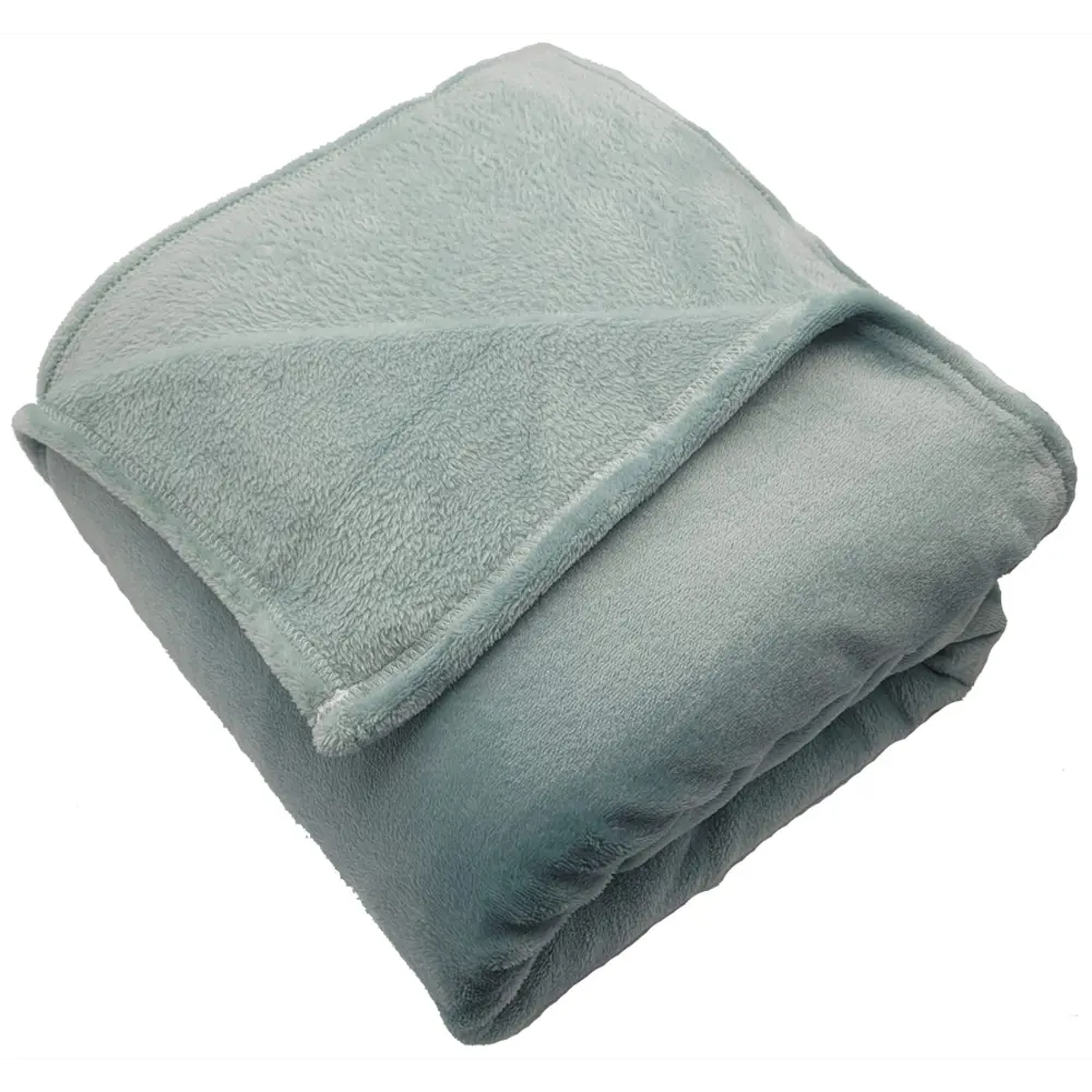 Плед Solid 180x20 см фланель цвет дымчато-синий Ardenza Промо STLM-2047809