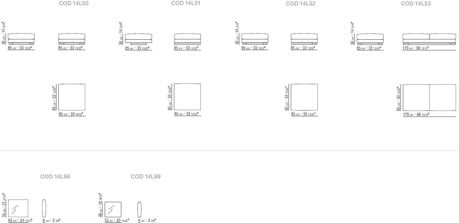 Flexform Модульный тканевый диван Cestone sun-id-1396575 - Вид №6