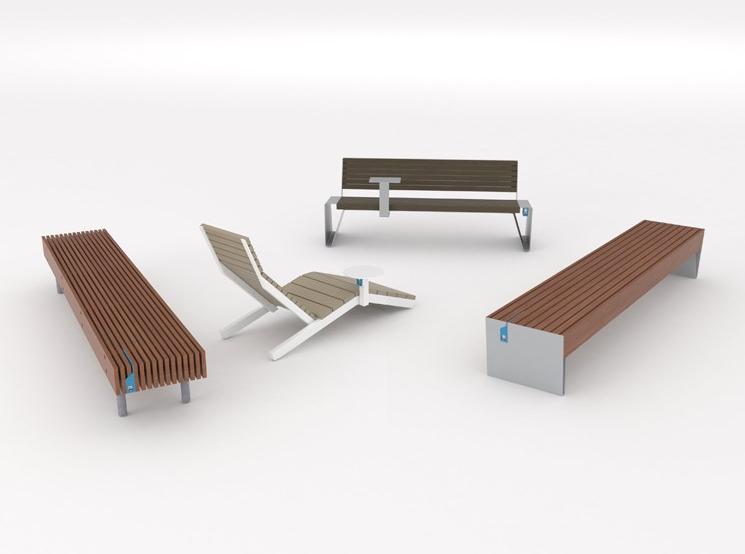 mmcité1 Садовая кушетка из стали и дерева  Rva150  - Вид №18