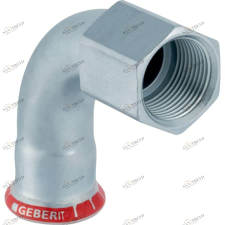 GEBERIT 20552 Переходной отвод Geberit Mapress из углеродистой стали 90°, с внутренней резьбой 