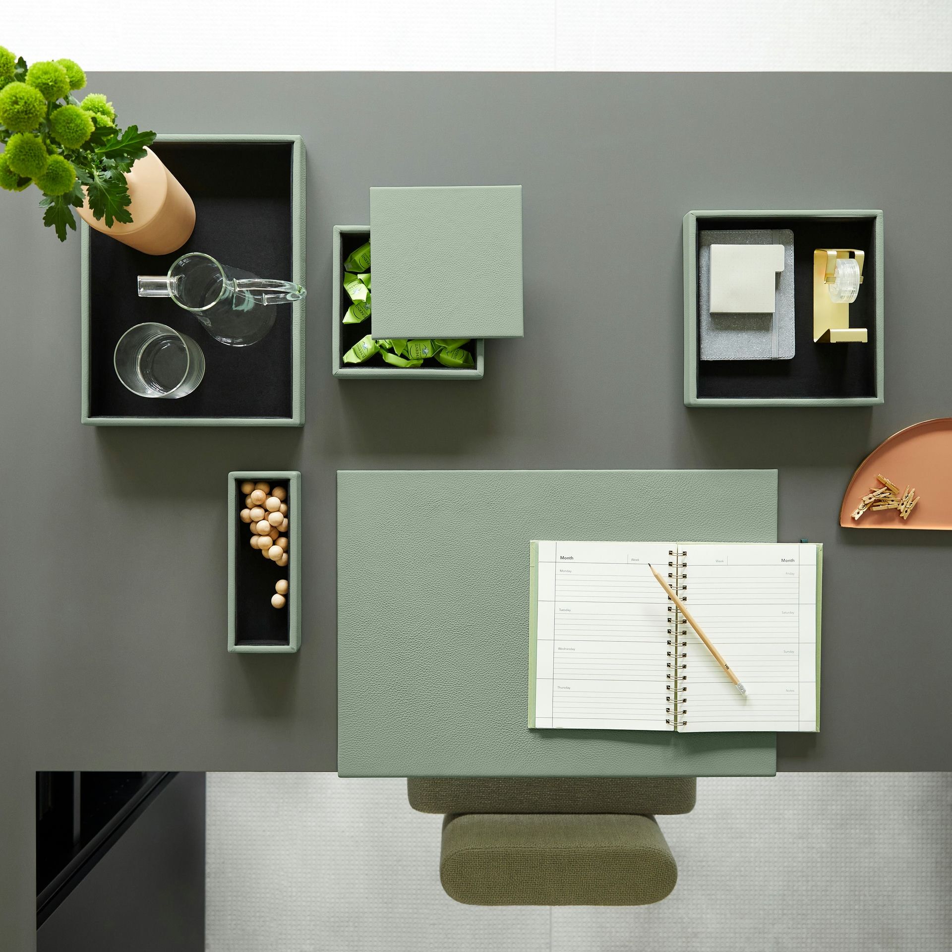 Кожаный лоток для документов EGLOOH Афина ARCH-00007159 - Вид №6