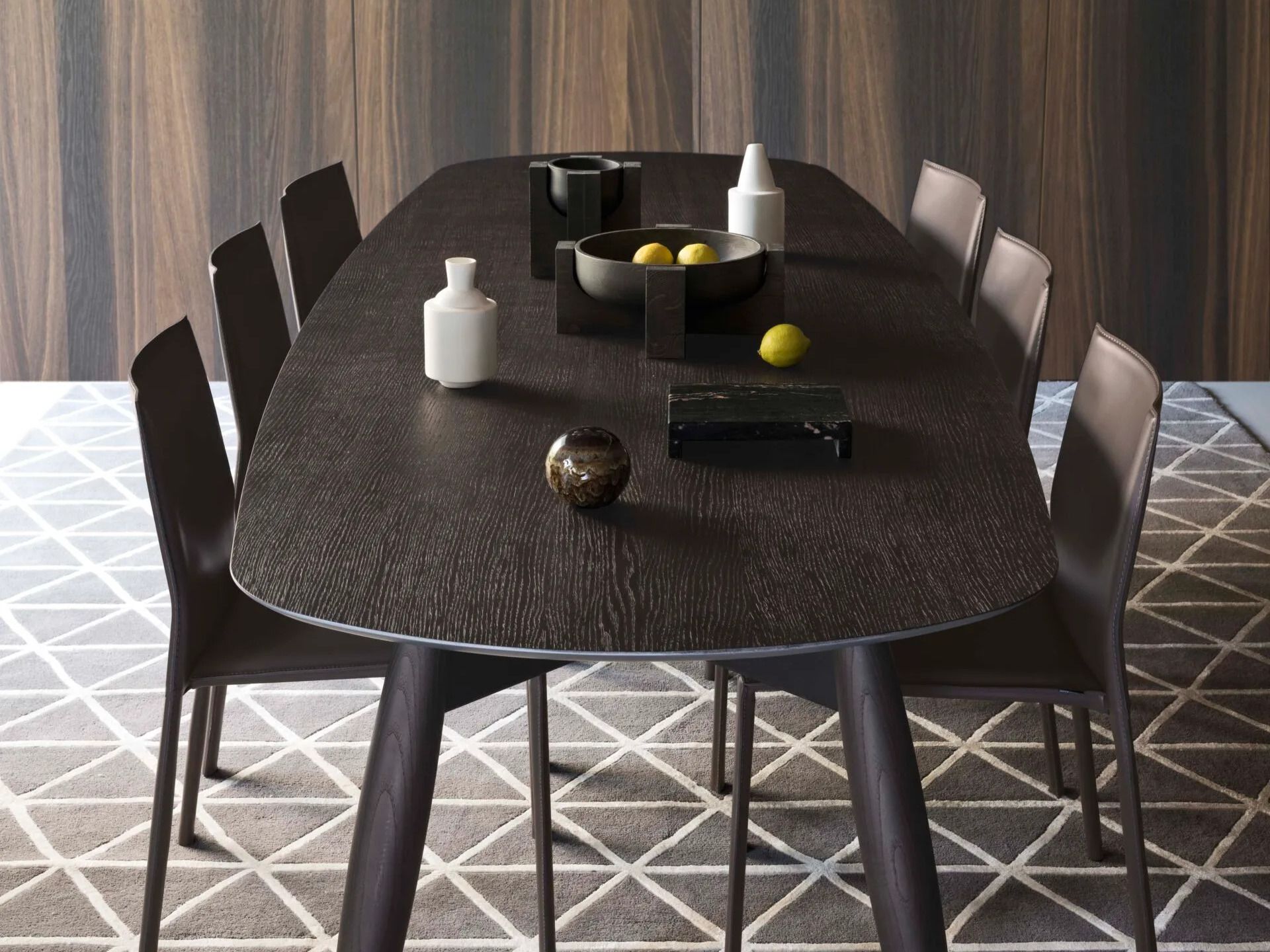 Деревянный прямоугольный стол и мраморная столешница Alf DaFrè FUSELLO ARCH-00065686 - Вид №3