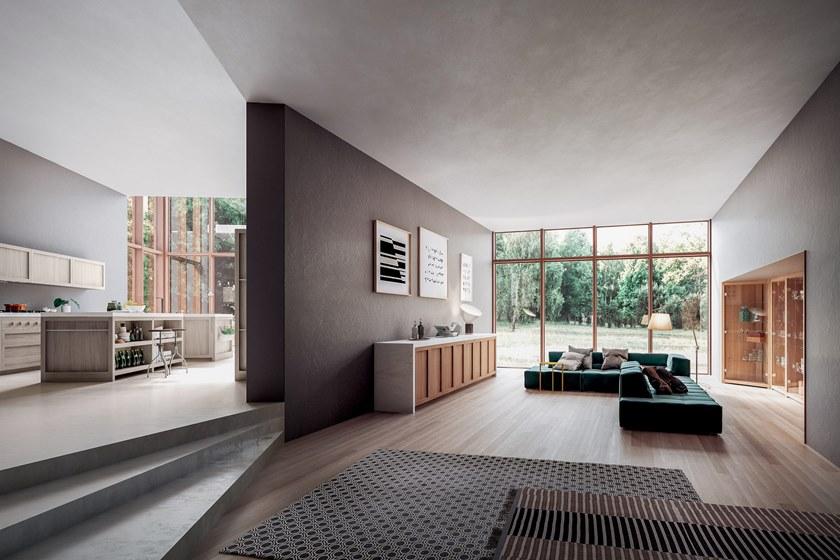 GD Arredamenti Модульная кухня с островом и полуостровом Legno vivo 2.6 sun-id-1348849 - Вид №2