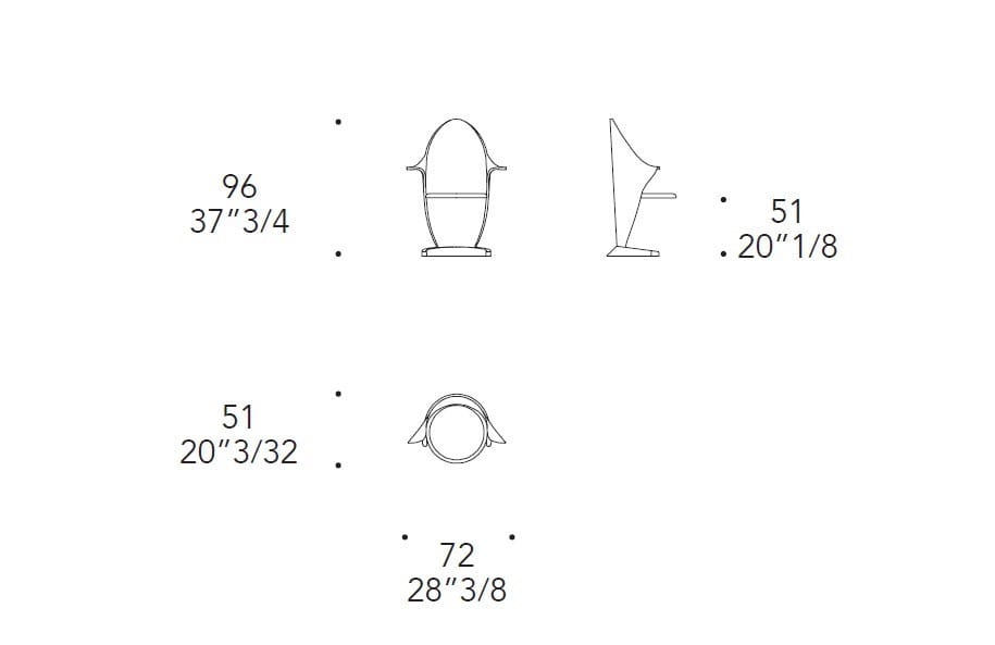 Деревянный стул с тканевым покрытием с подлокотниками REFLEX лепесток ARCH-00060478 - Вид №2