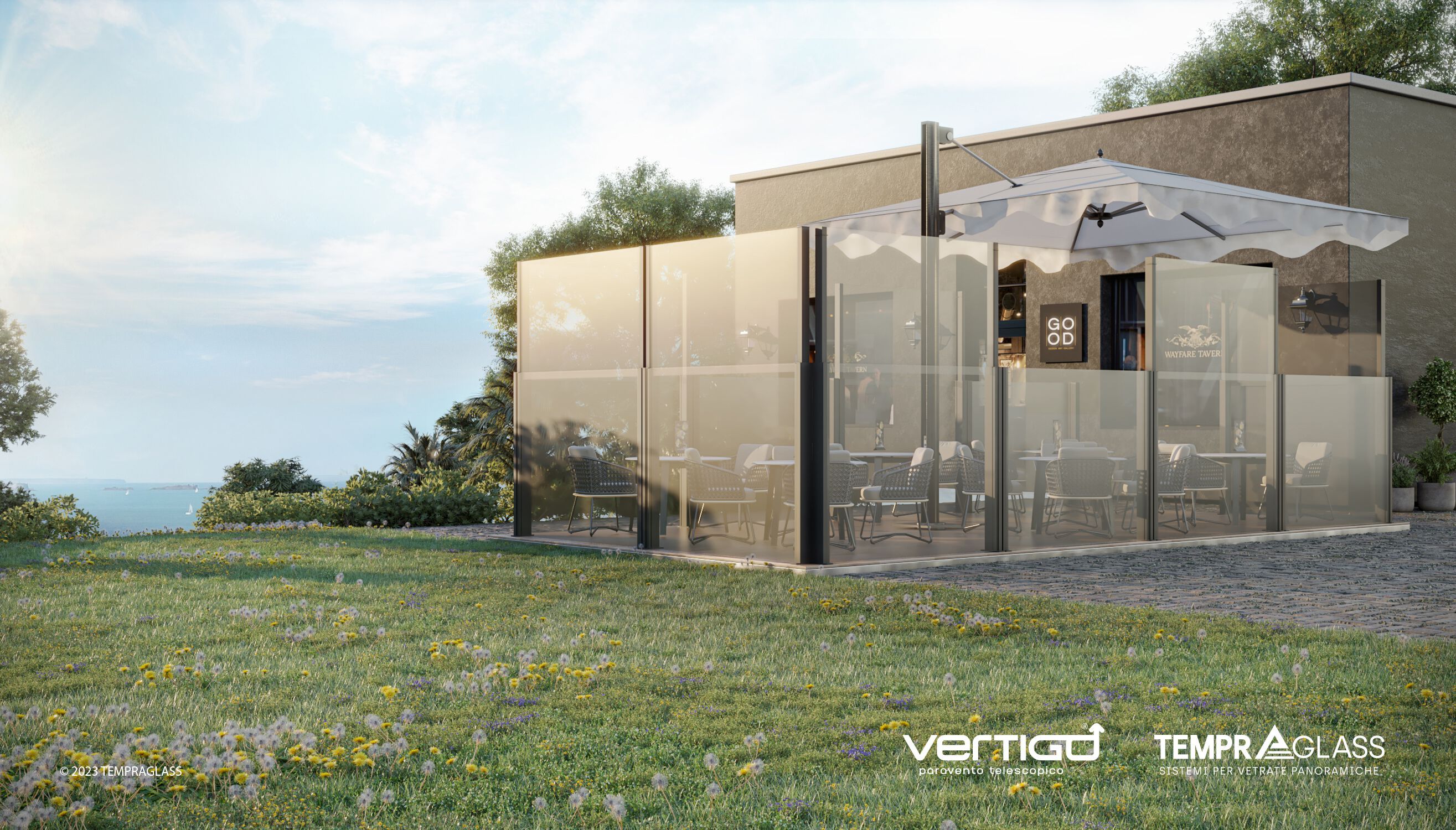 Мобильные панели для dehors TEMPRAGLASS VERTIGO ARCH-00075142 - Вид №1