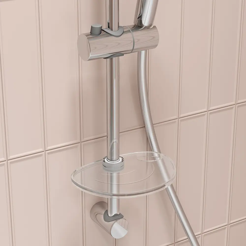 Мыльница для душевой штанги Iddis Agua AGUPTRi17 пластик цвет прозрачный STLM-2075523 - Вид №2