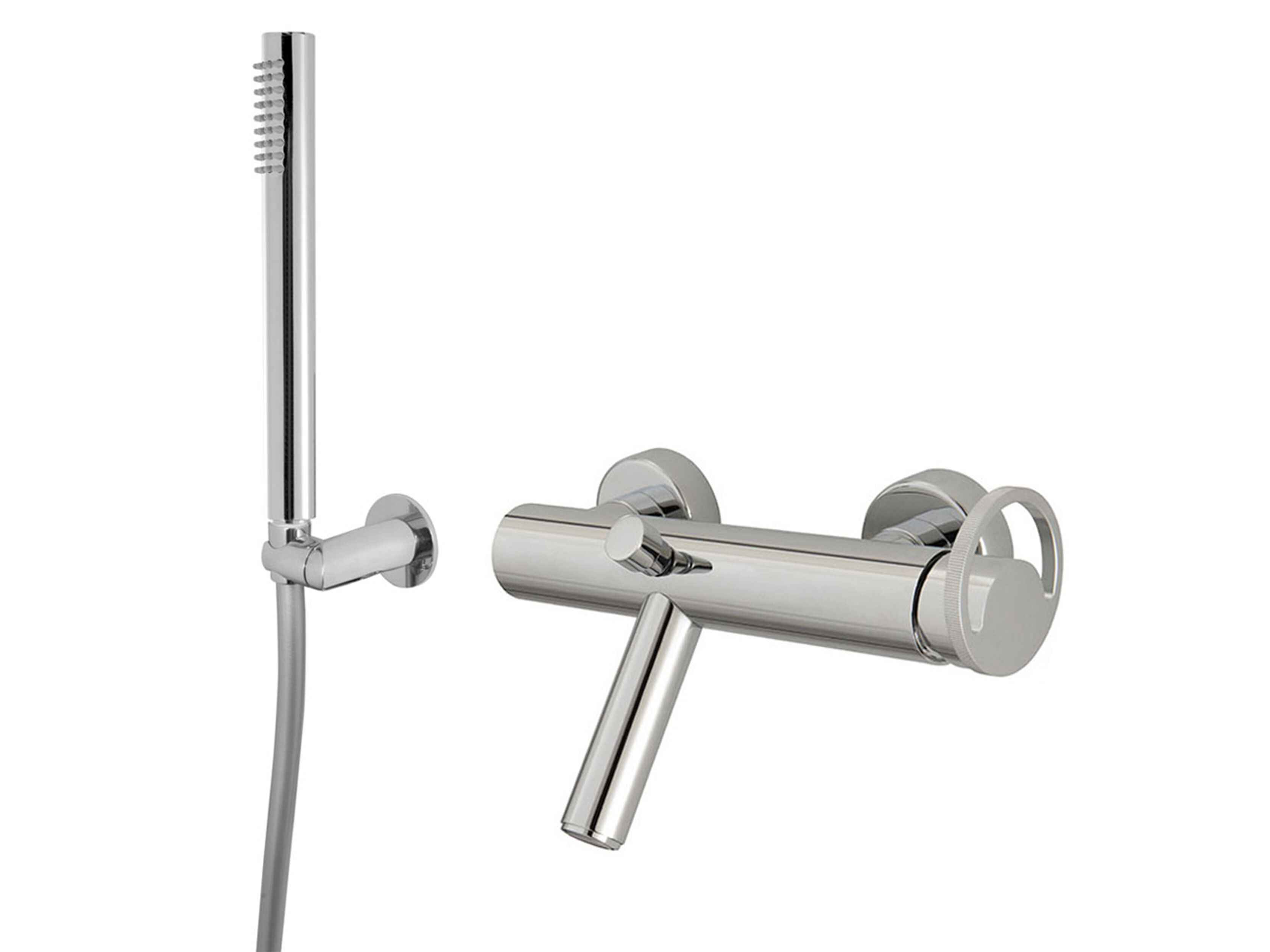 Настенный смеситель для ванны с 3 отверстиями и переключателем QD Magistro Lab Smile ARCH-00049920 - Вид №1