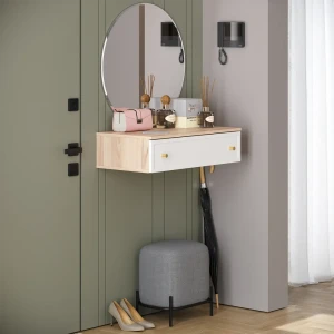 Консоль KONSENSA Лион Амьен 80x20x41.7 см ЛДСП цвет белый/коричневый