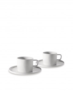 Набор из 2 чашек для эспрессо Alessi PlateBowlCup с блюдцами