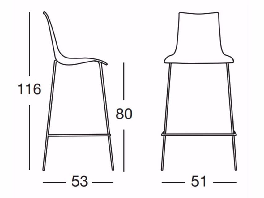 Высокий мягкий стул S-CAB Zebra ARCH-00080192 - Вид №2