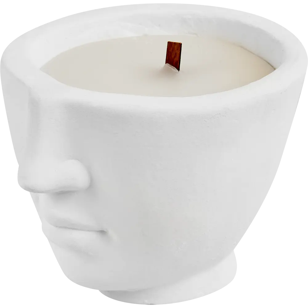 89201822 Свеча в гипсе Амфион белая 9 см STLM-0812318 EVIS  - Вид №2